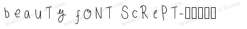 Beauty Font Script字体转换